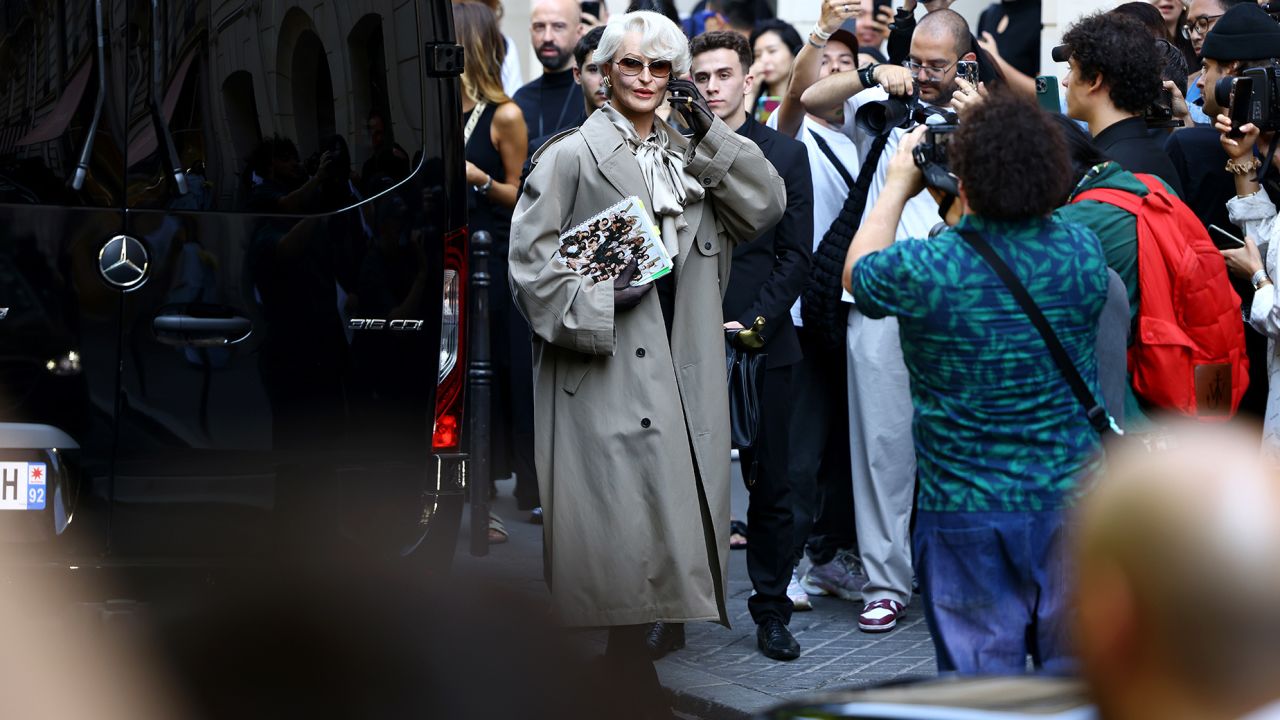 PARIS, FRANCE - JUNE 26: Alexis Stone attends the Balenciaga Haute Couture Fall/Winter 2024-2025 show as part of Paris Fashion Week on June 26, 2024 in Paris, France. (Photo by Marc Piasecki/WireImage)