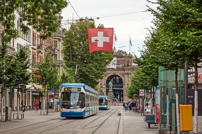 <strong>3. Zurich, Switzerland: </strong>Expensive housing markets and increased transportation, goods and services costs were cited among the reasons why the cost of living in the top cities is particularly high.