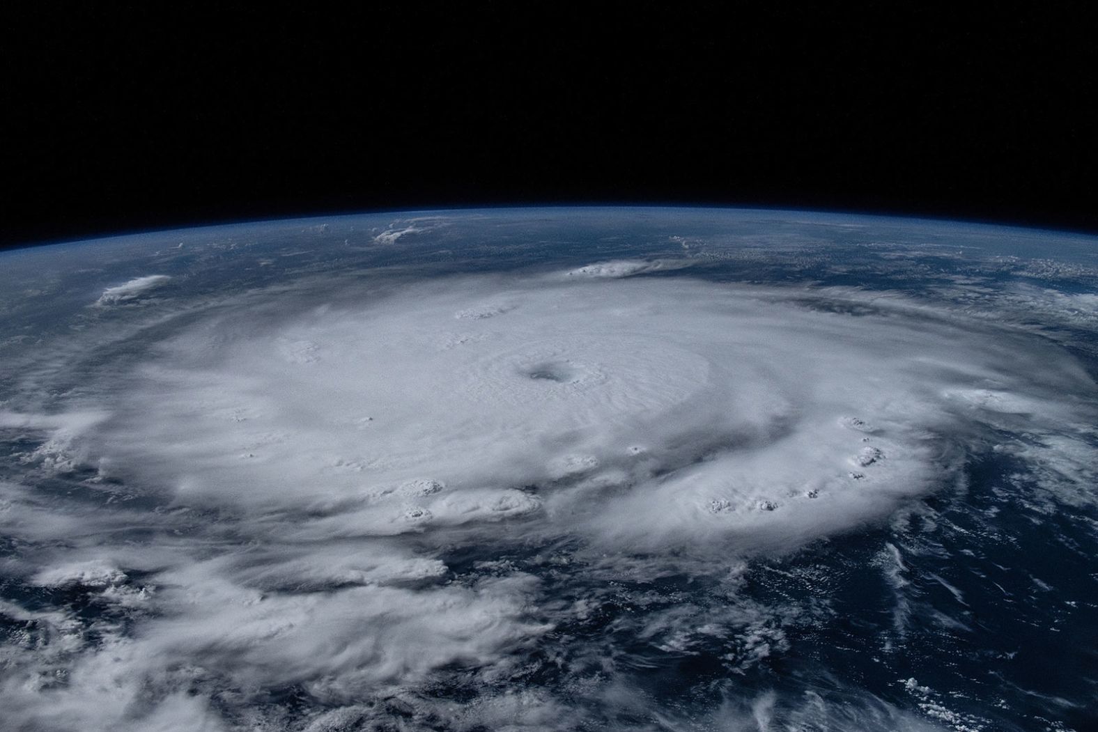 NASA astronaut Matthew Dominick shared this photo of the hurricane as seen from space on Monday. Looking at the hurricane with the camera gave him "both an eerie feeling and a high level of weather nerd excitement," he said in a <a href="https://x.com/dominickmatthew/status/1807850263174066472" target="_blank">post on X</a>.