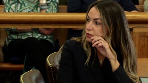 Karen Read in the courtroom during opening statements in her trial.