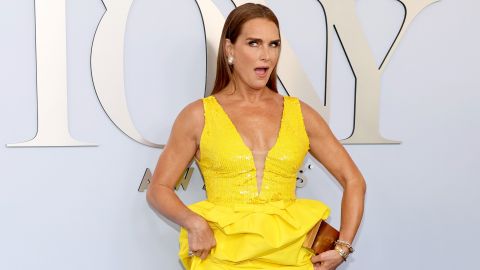 NEW YORK, NEW YORK - JUNE 16: Brooke Shields attends the 77th Annual Tony Awards at David H. Koch Theater at Lincoln Center on June 16, 2024 in New York City. (Photo by Dia Dipasupil/Getty Images)