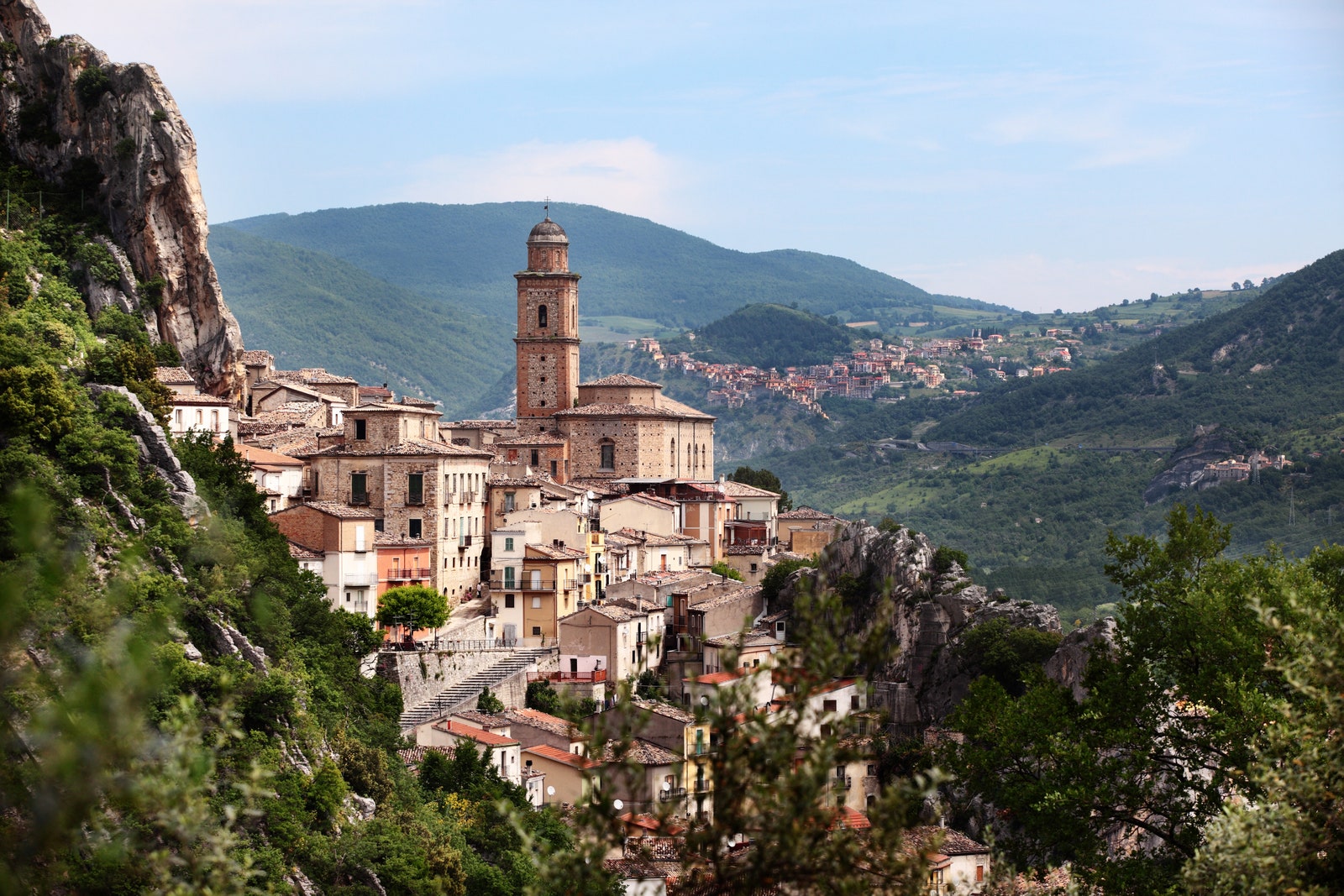 The charming medieval village of Villa Santa Mariain Abruzzo Italy.