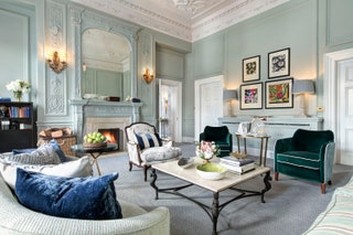 Living room at The Balmoral Edinburgh.