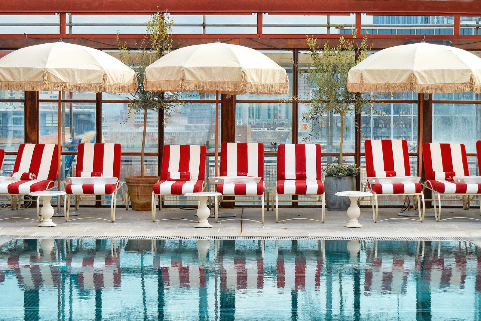 Rooftop pool at Shoreditch House