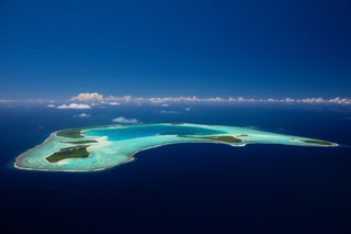 Contained inside a living coral reef in the remotest South Pacific the atoll of Tetiaroa is made up of a dozen...