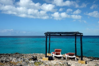 Best beach in Cuba for snorkelling     A limestone platform overlooks war wrecks rare elkhorn coral and a natural...