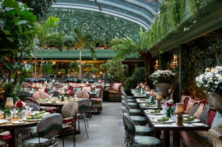 The Rose Room is inspired by an English country garden brimming with birds and animals.