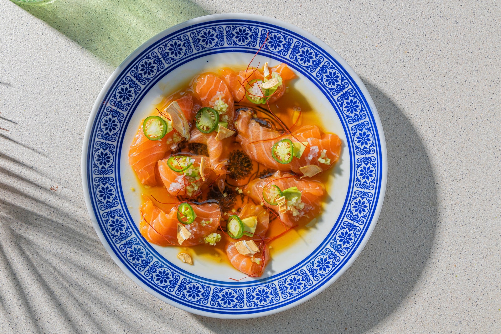 Jun's salmon carpaccio