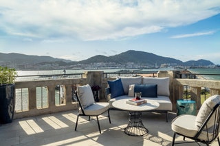 Terrace at Palacio Arriluce Hotel Spain