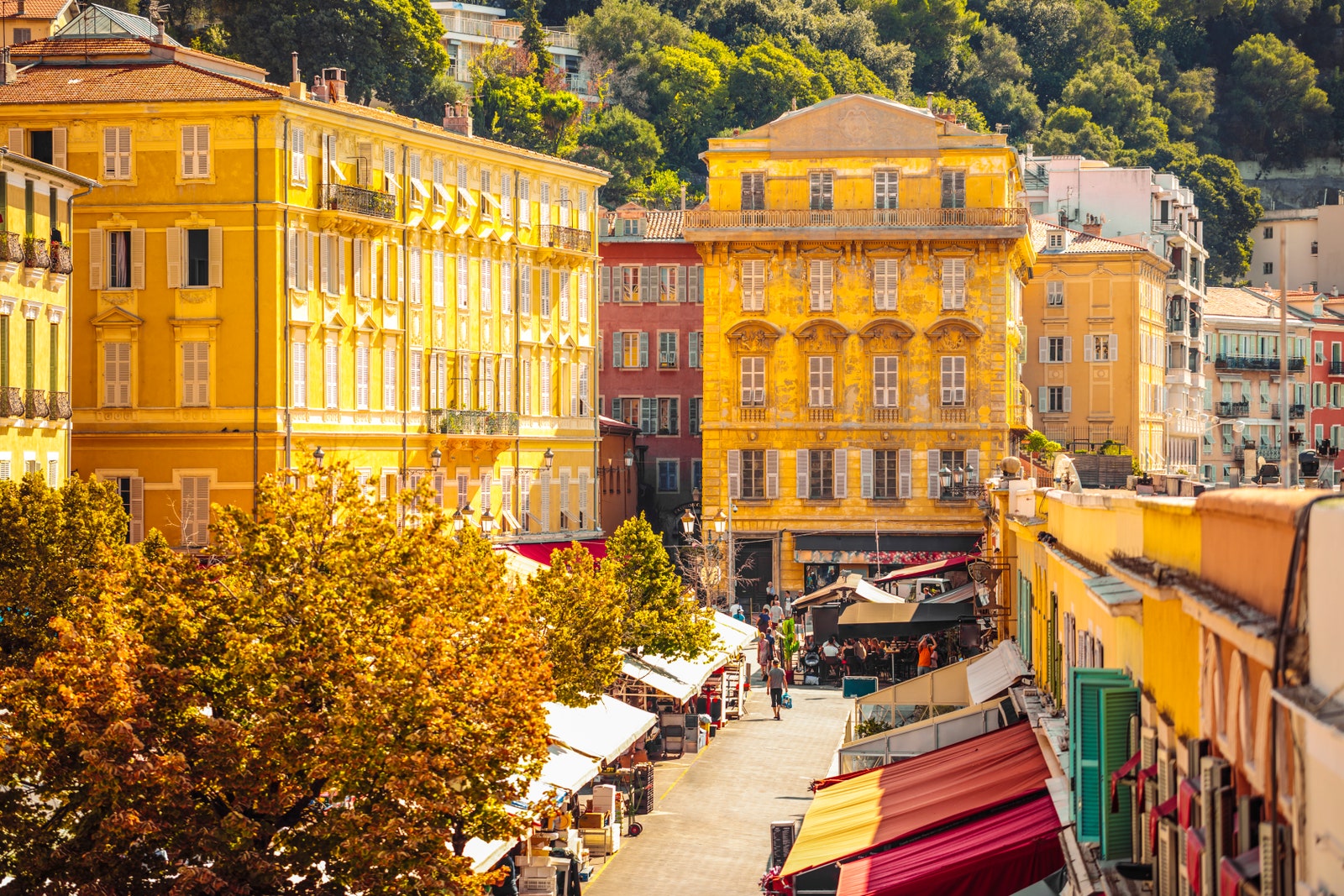 Cours Saleya flower market in Nice France