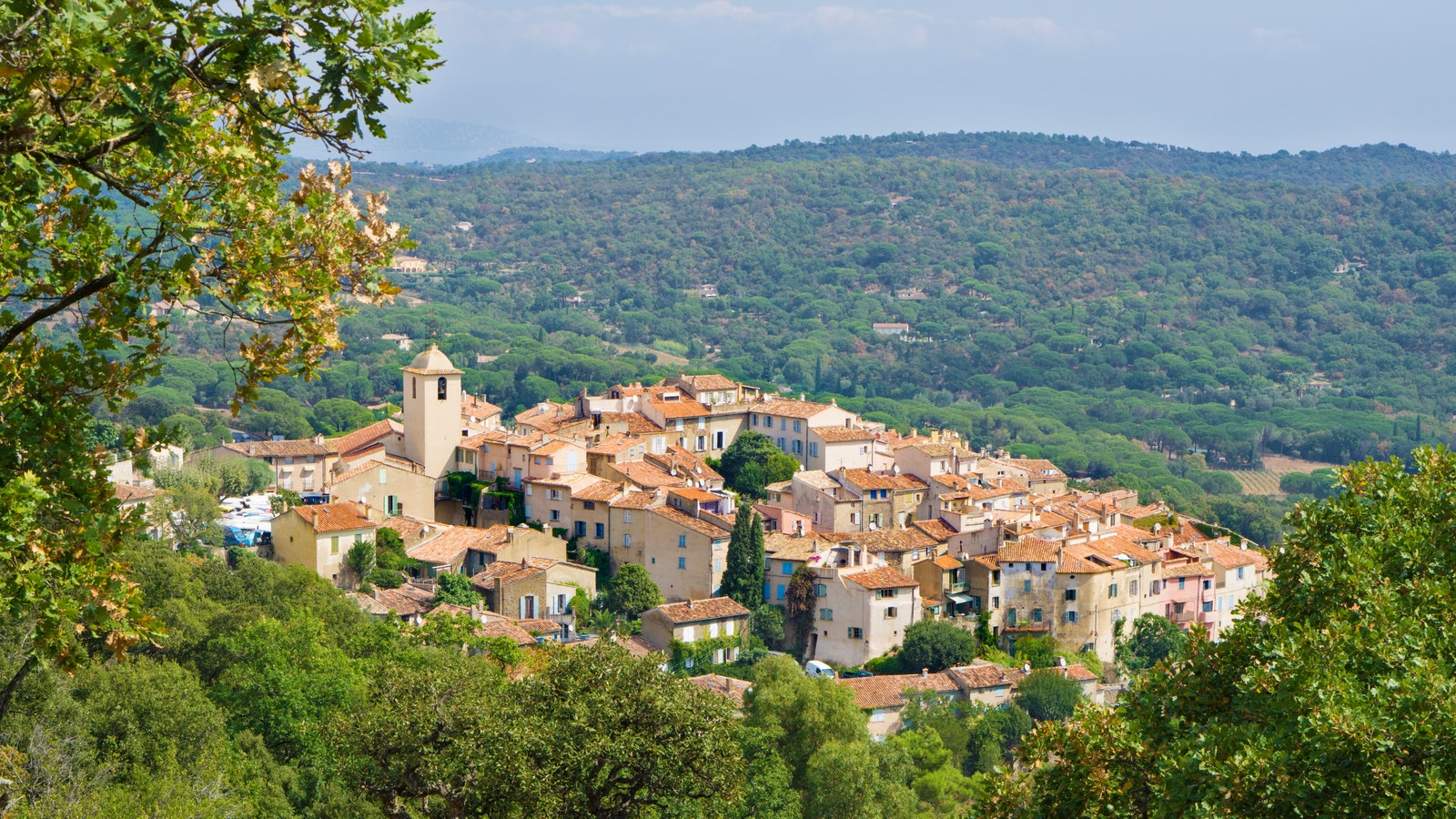 Ramatuelle old town in Provence in France