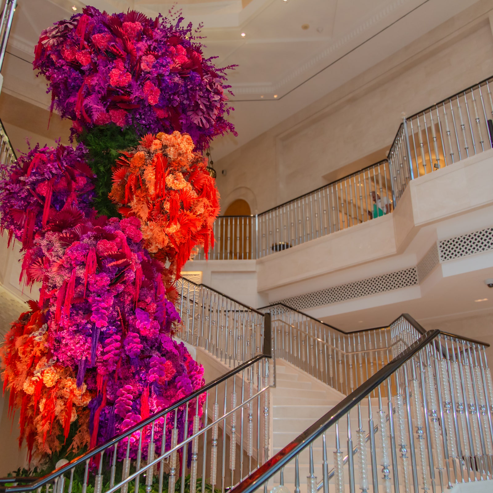 This Dubai hotel has turned its lobby into a floral wonderland