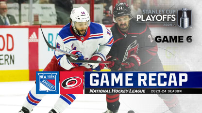 New York Rangers Carolina Hurricanes Game 6 recap May 16