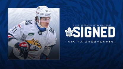 Maple Leafs Sign Nikita Grebyonkin To Three-year, Entry-level Contract