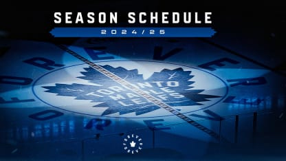 MAPLE LEAFS REGULAR SEASON SCHEDULE IS HERE!