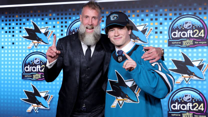 Macklin Celebrini selected with first pick in 2024 NHL Draft by San Jose Sharks