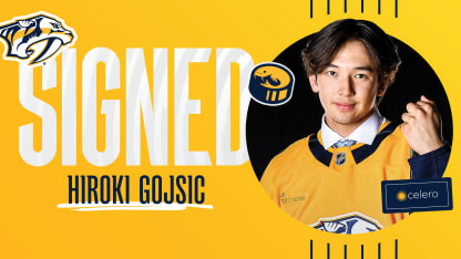 Predators Sign Hiroki Gojsic to Three-Year, Entry Level Contract