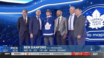Danford drafted No. 31 by Maple Leafs