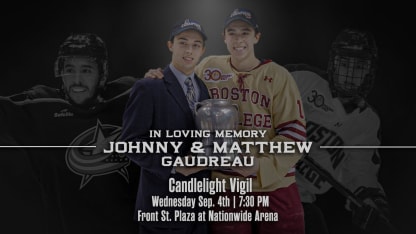 Candlelight Vigil for Johnny and Matthew Gaudreau