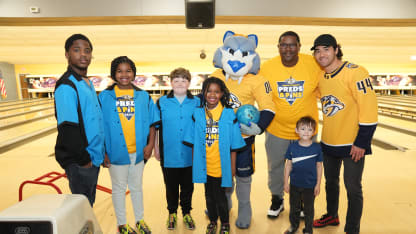 Preds Coaches, Players Hit the Lanes at Preds and Pins Bowling Tournament