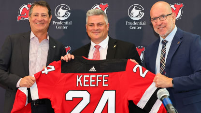 Sheldon Keefe NJD presser photo