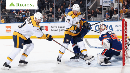 Predators Frustrated in 2-0 Loss to Islanders