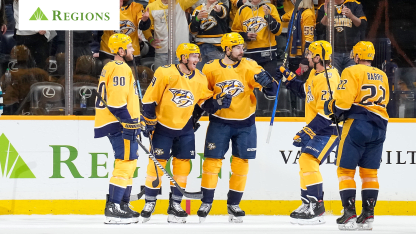 Predators Match Longest Point Streak in Franchise History in 8-2 Win Over Sharks