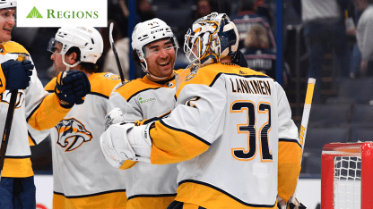 Predators Defeat Blue Jackets, 2-1, Extend Point Streak to 11 Games