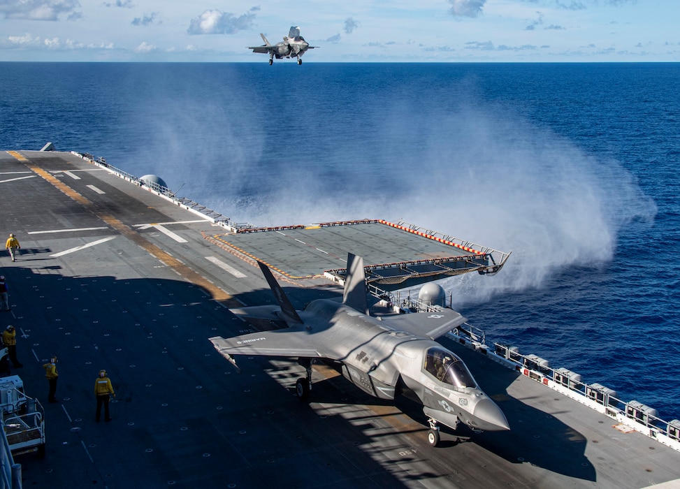 USS America (LHA 6) routine operations in the Philippine Sea.