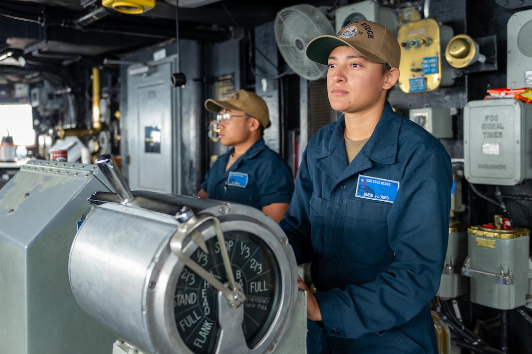 USS Blue Ridge (LCC 19) routine operations in the South China Sea.