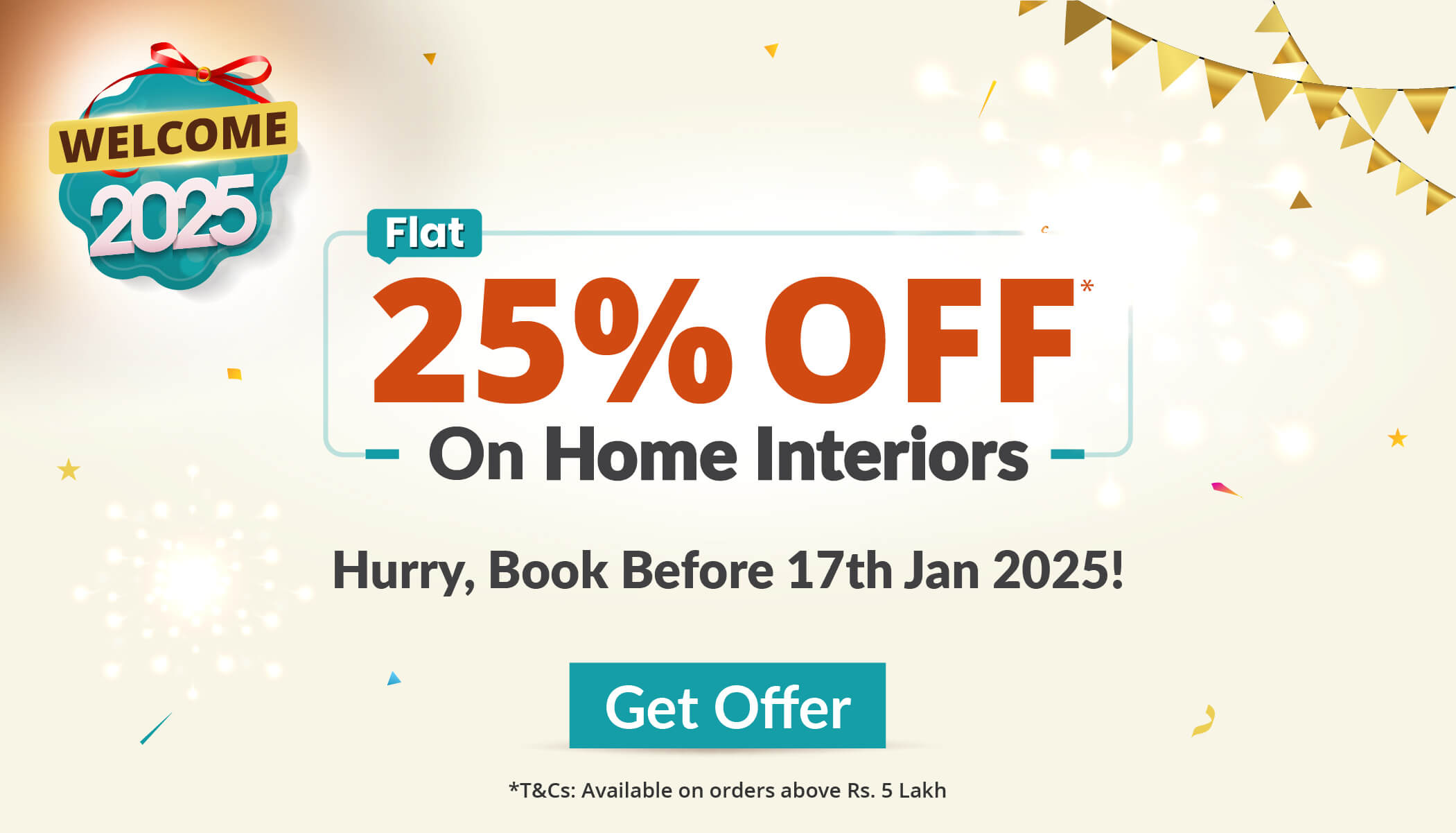 DesignCafe New Year Offer: Save 25% on Home Interior