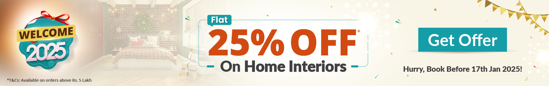 DesignCafe New Year Offer: Save 25% on Home Interior