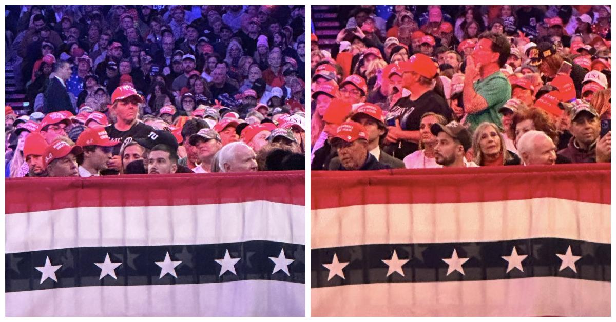 'Jersey Shore' star Vinny Guadagnino was seen front and center at Trump's MSG rally.