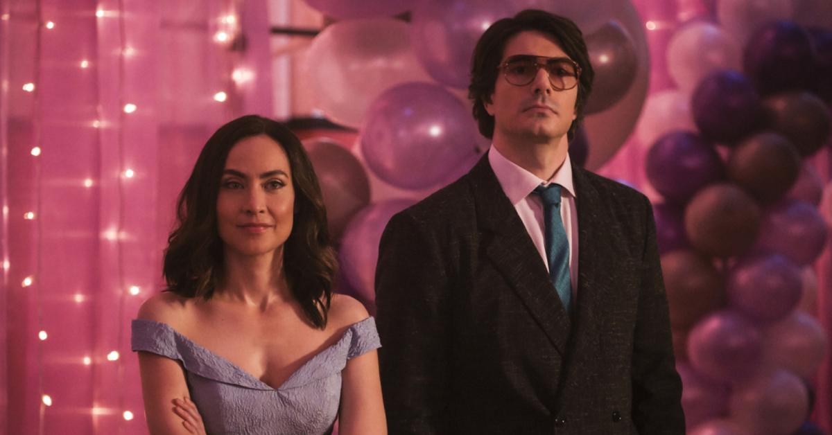 Courtney Ford as Nora Darhk and Brandon Routh as Ray Palmer / The Atom on 'Legends of Tomorrow.'