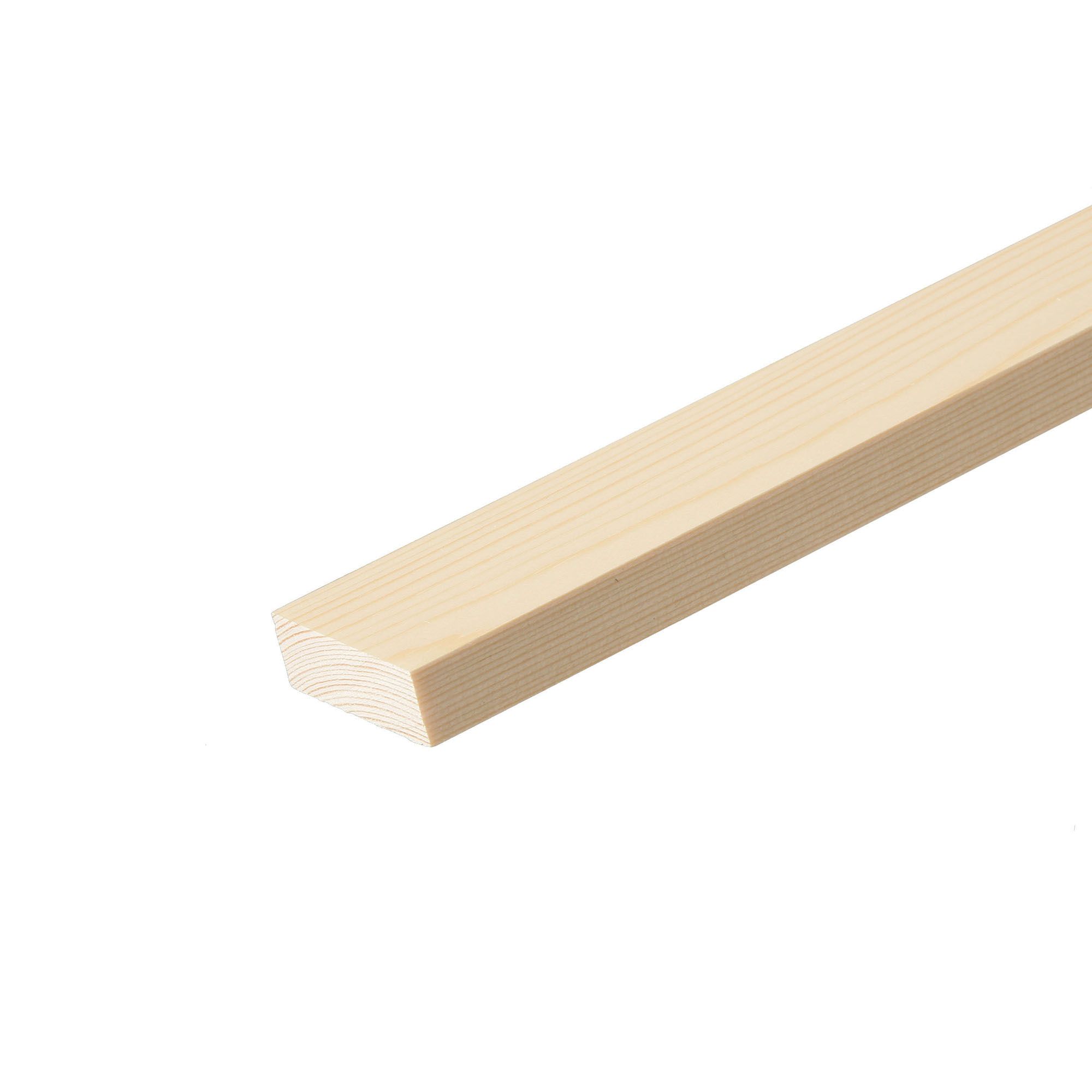 Cheshire Mouldings Smooth Planed Pine Stripwood (L)2.4m (W)46mm (T)25mm