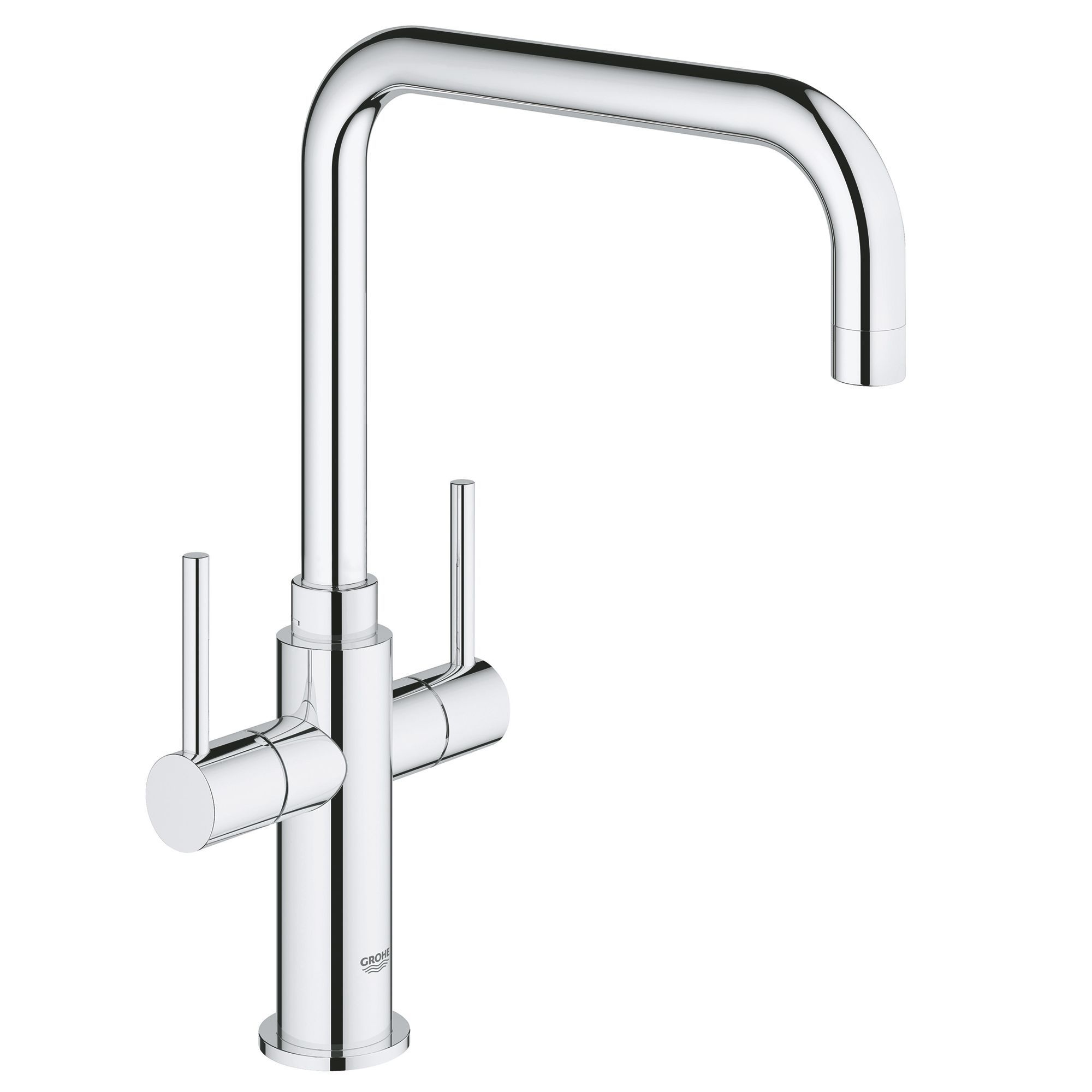 Grohe Ambi Cosmopolitan Chrome-plated Kitchen Twin lever Tap