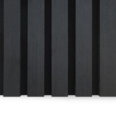 ACOUSTIC WALL PANELS BLACK OAK 2400 x 600mm