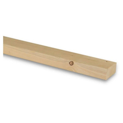 PACK OF 20(Total 20 Units)-47mm x 75mm (3x2")(45mm x 70mm Finish) C16 Kiln Dried Regularised Timber Carcassing-1.8m Length