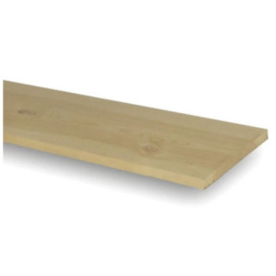 PACK OF 5 (Total 5 Units) - 25mm x 225mm (21mm x 220mm Finish) Planed All Round Softwood Timber - 2.1m Length