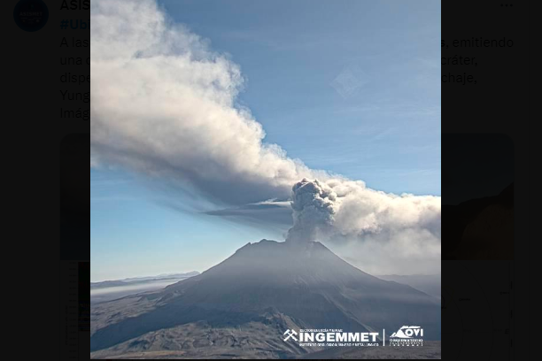 Perú declara estado de emergencia por erupción del volcán Ubinas