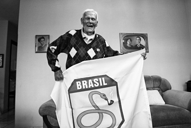 Wilson Garcia de Lima e a bandeira da FEB: a 