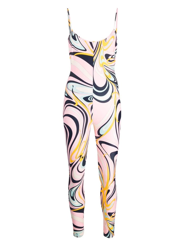 Emilio Pucci Onde Print Sleeveless Jumpsuit