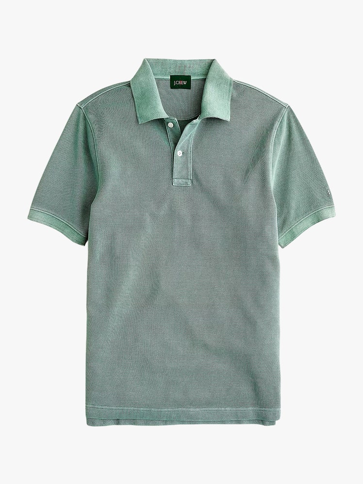 Washed Pique Polo Shirt