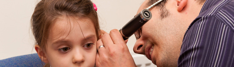 Glue ear is common in young children.