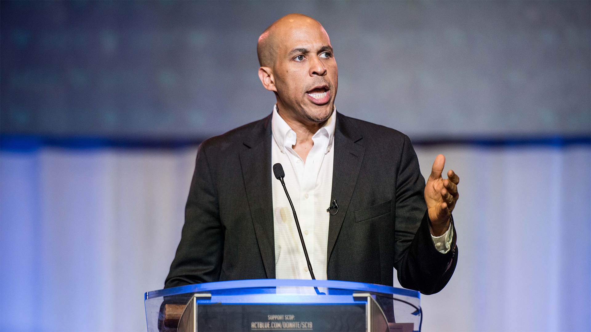 US presidential hopeful Cory Booker