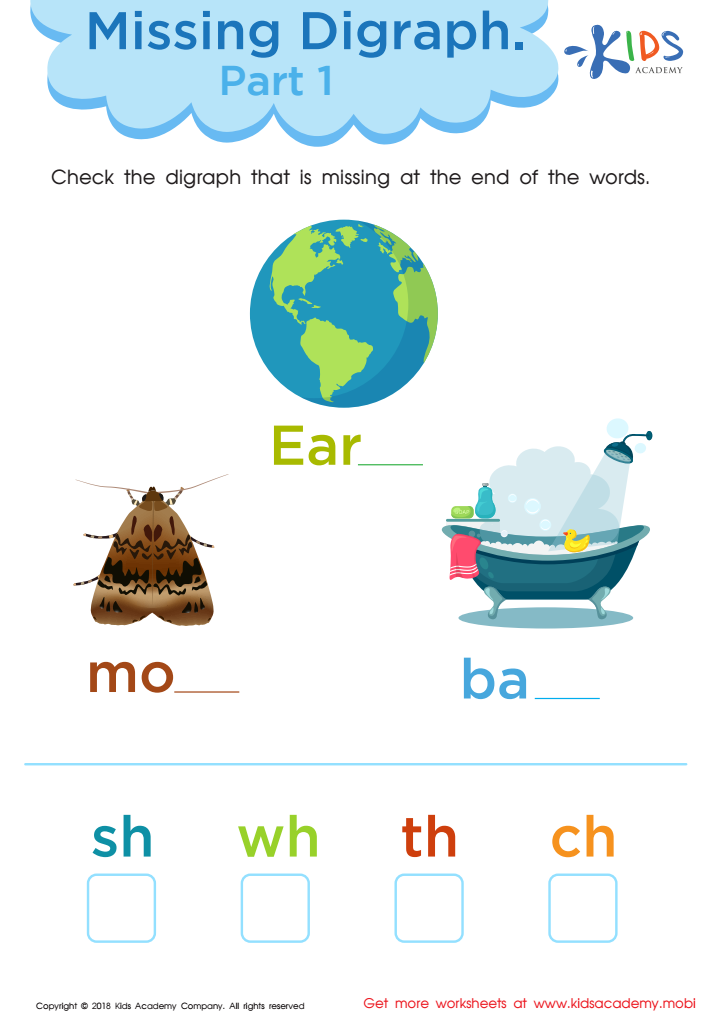 Missing Digraph: Part 1 Worksheet