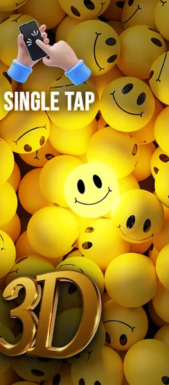 Bright yellow smiley faces wallpaper for mobile.