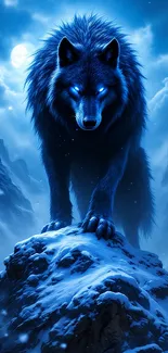 Angry Growling Wolf Live Wallpaper