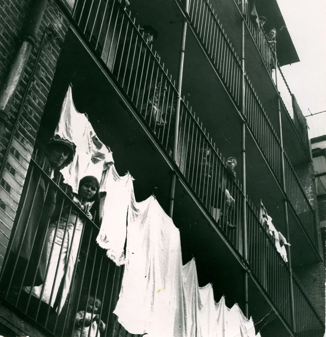 Exterior of Hanbury Buildings, Poplar crop