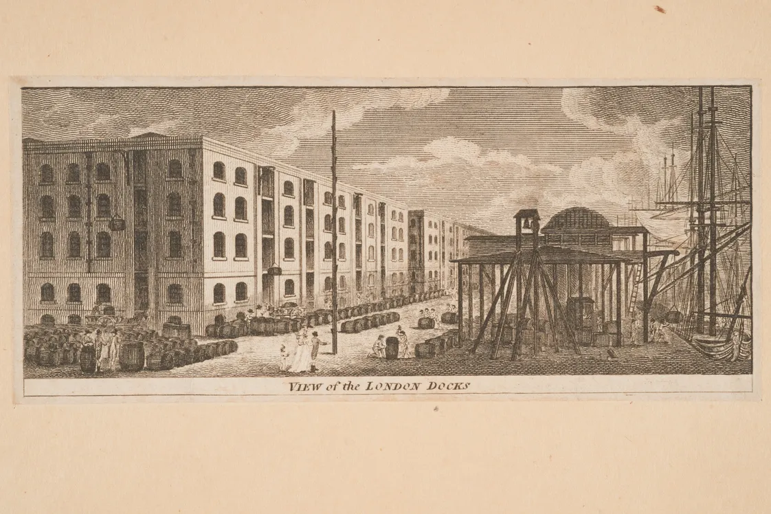 View of the London Docks